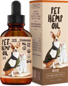 H��mp Oil for Dogs Cats Hi�� and J��int Supp��rt and Skin H��alth Anxi��ty C��lm P��in Omega 3 6 9 and Vit��mins B C E
