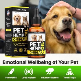 H��mp and Salmon Oil for Dogs Skin and Coat H��alth 3 6 9 Omega Pet H��mp Oil for Dogs and Cats Rich in Vitamins B E Dog Fish Oil and H��mp for Dogs A