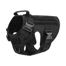 Outdoor Tactical Dog Vest For Large Dogs (Option: Black-L)
